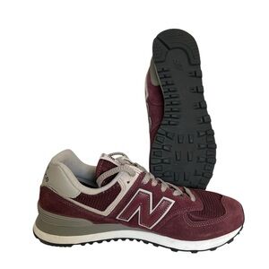 New Balance 574 Core Burgundy/White